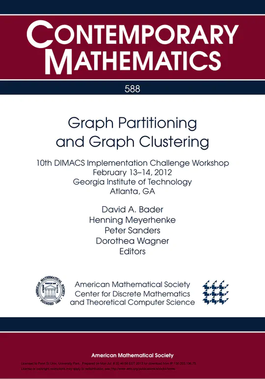 Graph Partitioning and Graph Clustering (American Mathematical Society), 2013