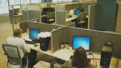 Nov. 10, 2011: The "data collection environment" at Georgia Tech, where researchers use a combination of massively scalable graph-processing algorithms and statistical analysis to scan through emails, text messages and IMs for "anomalies." (Rick Robinson / Georgia Tech)