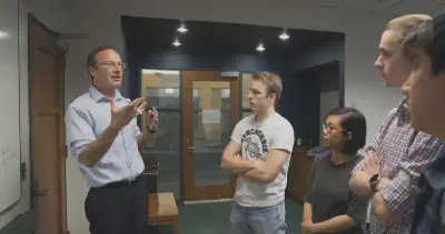 YWCC Dean Craig Gotsman, left