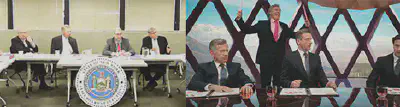 The NY State Board of Elections meeting and the hit film 'Barbie' both have Board meetings with all white men.