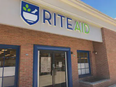 Signs on the front doors of the Rite Aid on South Street in Morristown announce the store's closure Thursday, Sept. 14, 2023. *Kyle Morel/NorthJersey.com*