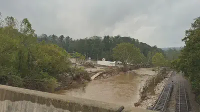 Aftermath of Hurricane Helene seen near Spruce Pine, North Carolina, which supplies much of the world's high-purity quartz for semiconductor manufacturing. *Courtesy Dr. Barbara A. Stagg*