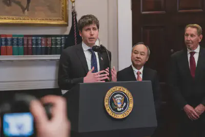OpenAI’s chief executive, Sam Altman, at the White House last year. *Haiyun Jiang for The New York Times*