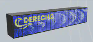 A digital rendering of Derecho
