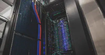 A rack in the NJIT data center